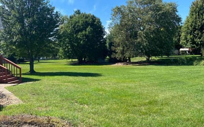 Photo of Jessica B.'s yard after getting lawn care in Bettendorf, IA