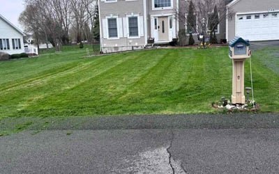 Photo of Preston T.'s yard after getting lawn care in Rotterdam, NY