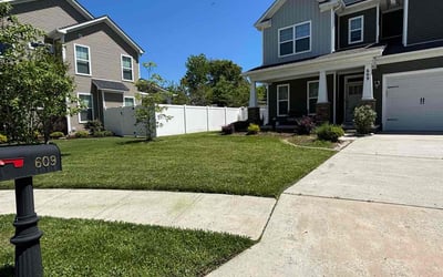 Photo of Maurice A.'s yard after getting lawn care in Chesapeake, VA