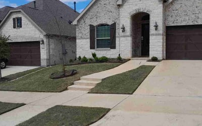 Photo of Kathy B.'s yard after getting lawn care in Euless, TX