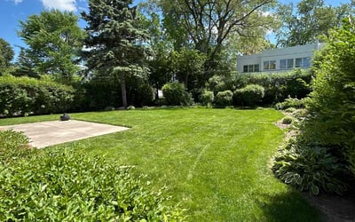 Photo of Alandra H.'s yard after getting lawn care in Wilmette, IL
