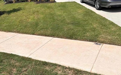 Photo of Isaac M.'s yard after getting lawn care in Azle, TX