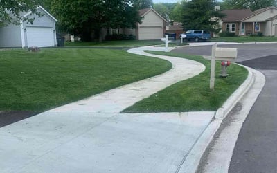 Photo of Sang N.'s yard after getting lawn care in Lawrence Township, NJ