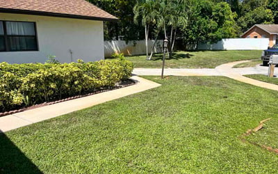 Photo of Vanessa B.'s yard after getting lawn care in Hopkinton, MA