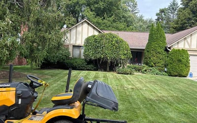 Photo of Brittany J.'s yard after getting lawn care in Farmington, MI