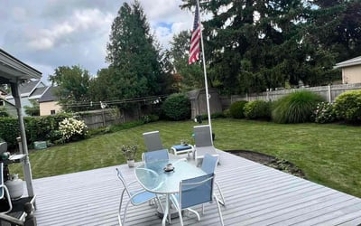 Photo of Georgina W.'s yard after getting lawn care in Ballston Lake, NY