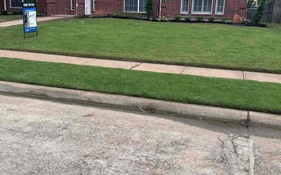 Photo of Guy C.'s yard after getting lawn care in Lewisville, TX
