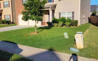 Photo of Alex B.'s yard after getting lawn care in Van Buren, AR