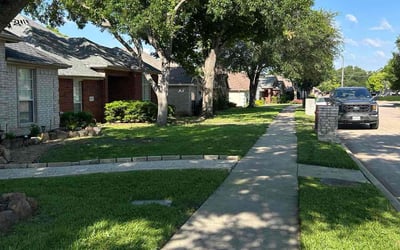 Photo of Jeff N.'s yard after getting lawn care in Aubrey, TX