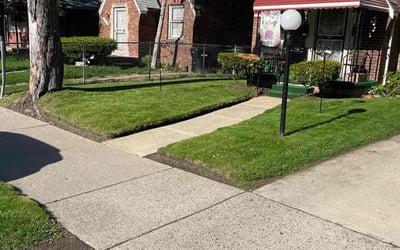Photo of Javon P.'s yard after getting lawn care in Virginia Beach, VA
