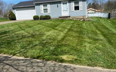 Photo of Kim H.'s yard after getting lawn care in Olmsted Falls, OH