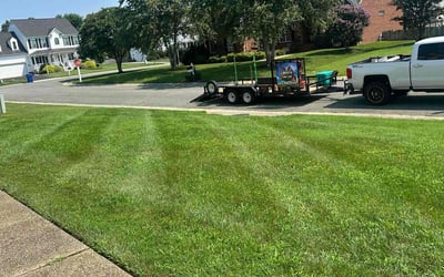 Photo of Joey L.'s yard after getting lawn care in West Des Moines, IA