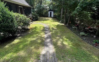Photo of Dan M.'s yard after getting lawn care in East Falmouth, MA