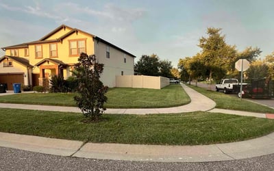 Photo of Dawneen G.'s yard after getting lawn care in Rogers, AR