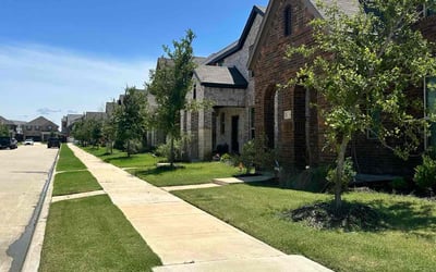 Photo of Jourdan P.'s yard after getting lawn care in Sachse, TX