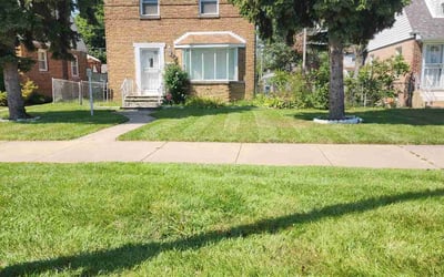 Photo of Jonathan w.'s yard after getting lawn care in Calumet City, IL