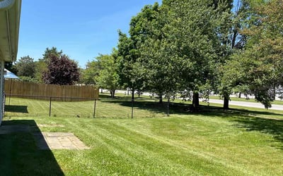 Photo of Kathryn M.'s yard after getting lawn care in Greencastle, IN