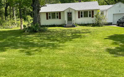 Photo of Lora P.'s yard after getting lawn care in Coventry, CT