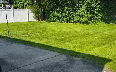 Photo of Jeremy M.'s yard after getting lawn care in Ambler, PA