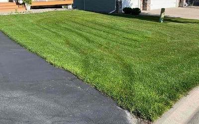 Photo of Kim B.'s yard after getting lawn care in Burnsville, MN