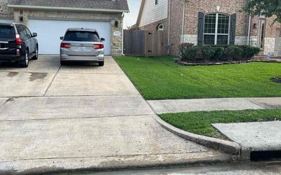 Photo of Alex K.'s yard after getting lawn care in Friendswood, TX