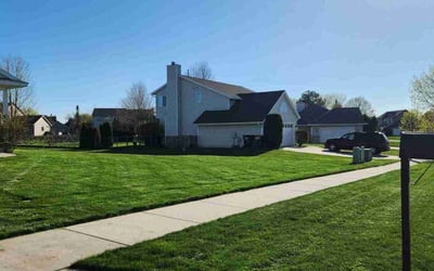 Photo of Lindsey W.'s yard after getting lawn care in Caledonia, MI