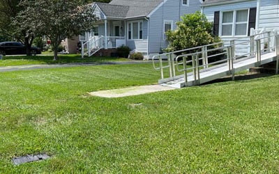 Photo of Kim J.'s yard after getting lawn care in Colonial Heights, VA
