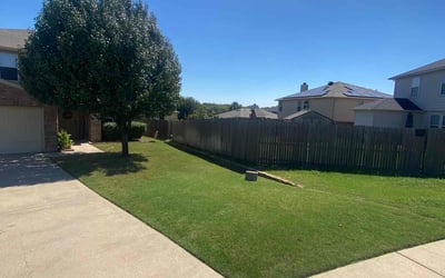 Photo of Carl R.'s yard after getting lawn care in Alvarado, TX