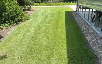 Photo of Brock B.'s yard after getting lawn care in Mchenry, IL