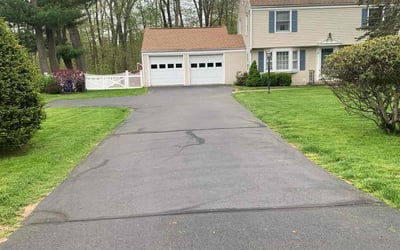 Photo of James B.'s yard after getting lawn care in West Hartford, CT