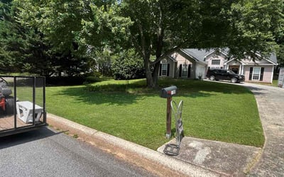 Photo of Nikki S.'s yard after getting lawn care in Dacula, GA