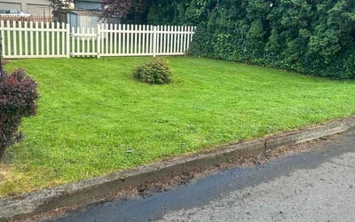 Photo of Paris j.'s yard after getting lawn care in Camas, WA