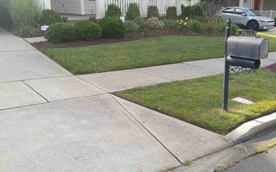 Photo of Josh W.'s yard after getting lawn care in Huntersville, NC