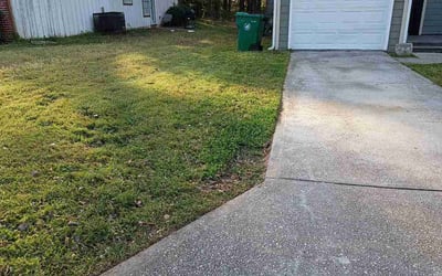 Photo of Angel S.'s yard after getting lawn care in Creve Coeur, MO