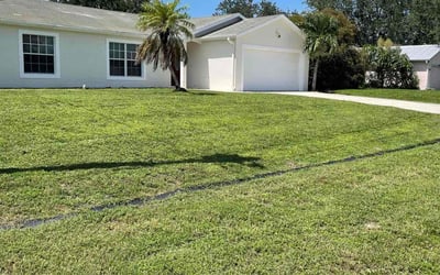 Photo of Heather P.'s yard after getting lawn care in Kyle, TX