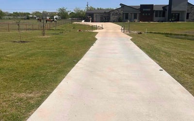 Photo of Tanja D.'s yard after getting lawn care in Haslet, TX