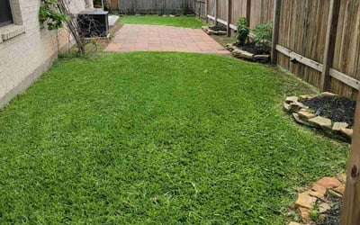 Photo of Jessica K.'s yard after getting lawn care in Scarborough, ME