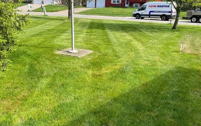 Photo of Nicole C.'s yard after getting lawn care in Stow, OH
