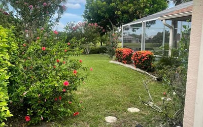 Photo of Stephanie J.'s yard after getting lawn care in Foxboro, MA