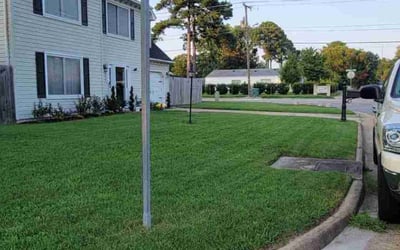 Photo of Christina W.'s yard after getting lawn care in Charlottesville, VA