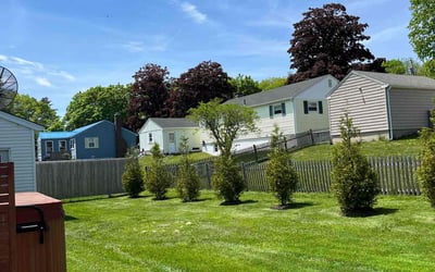 Photo of Rami J.'s yard after getting lawn care in Portland, ME