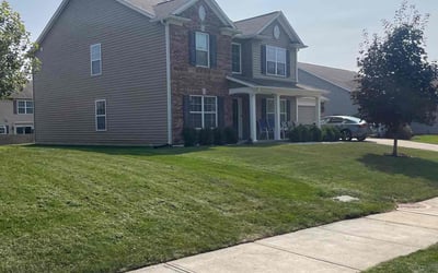Photo of Everardo R.'s yard after getting lawn care in Noblesville, IN