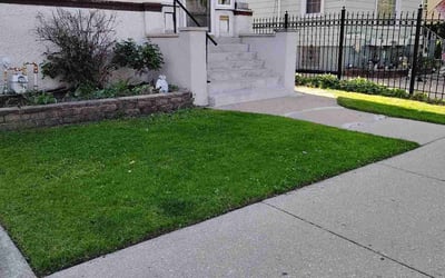 Photo of Joann D.'s yard after getting lawn care in Warrenville, IL