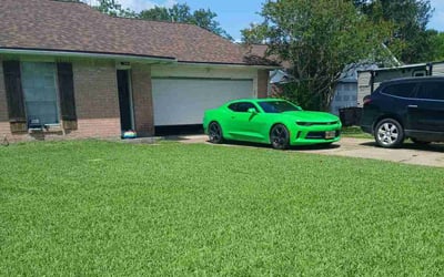 Photo of Joshu W.'s yard after getting lawn care in Virginia Beach, VA