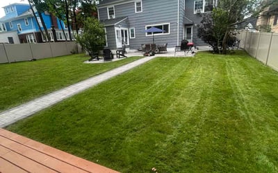 Photo of Anicka E.'s yard after getting lawn care in Helotes, TX