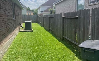 Photo of James M.'s yard after getting lawn care in Fresno, TX