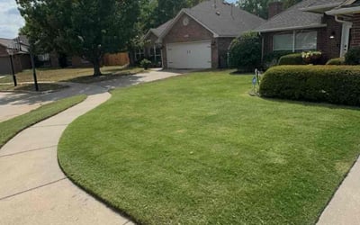 Photo of Crystal W.'s yard after getting lawn care in Norman, OK