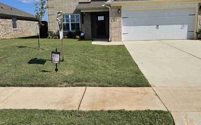 Photo of Taher H.'s yard after getting lawn care in Acworth, GA