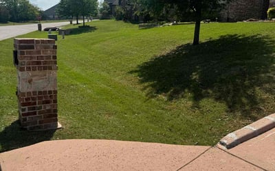 Photo of Crystal O.'s yard after getting lawn care in Fort Worth, TX