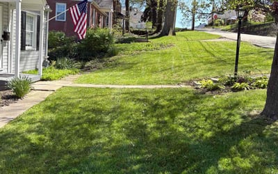 Photo of Brad B.'s yard after getting lawn care in Greensburg, PA